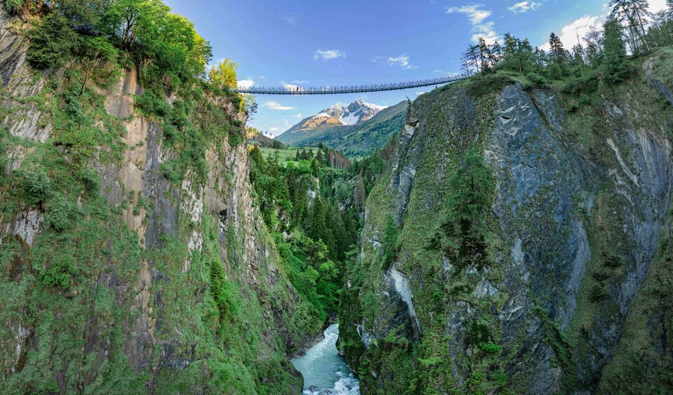 Hängebrücke über die Iselschlucht