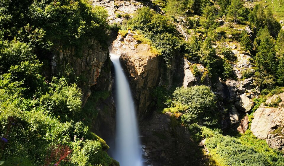 Wasserfall am Gletscherweg Cascate unique