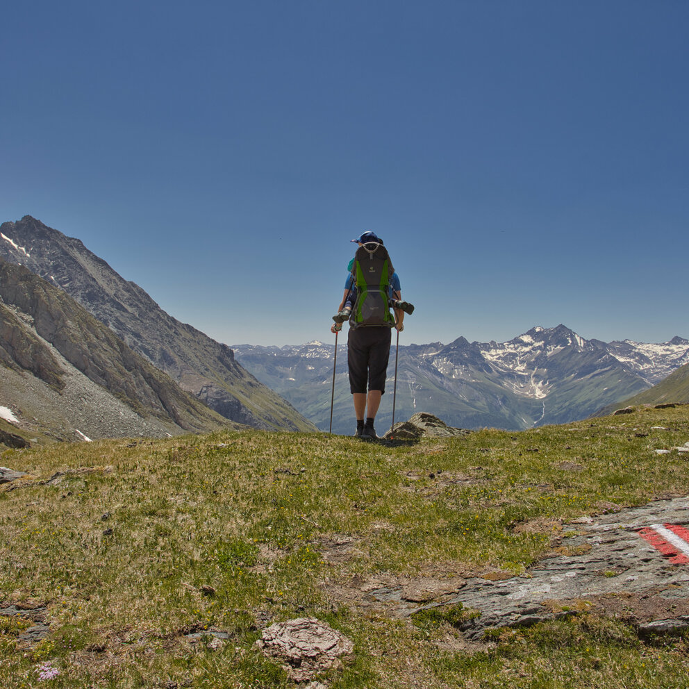 Wandern Richtung Eissee und Eisseehütte