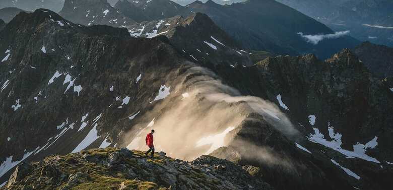 Sonnenaufgang Villgrater Berge Eine Panoramaaufnahme von einem Sonnenaufgang in den Villgrater Bergen
