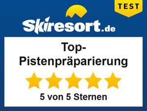 skiresort.de Top-Pistenpräparierung 5 Sterne Auszeichnung