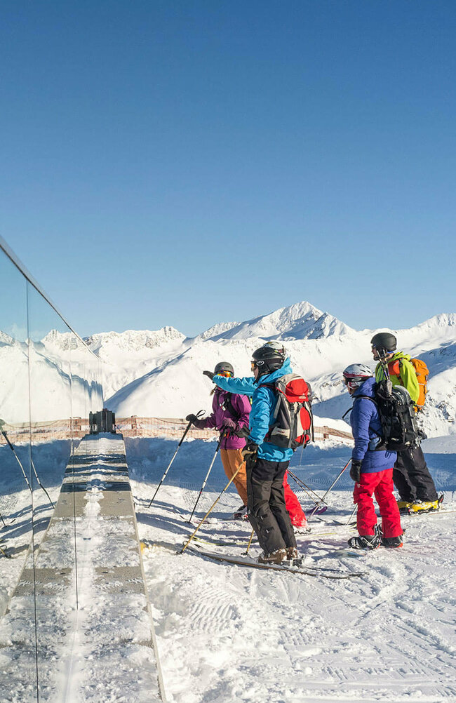 Lagebesprechung - Skifahren im Skizentrum Sillian Hochpustertal