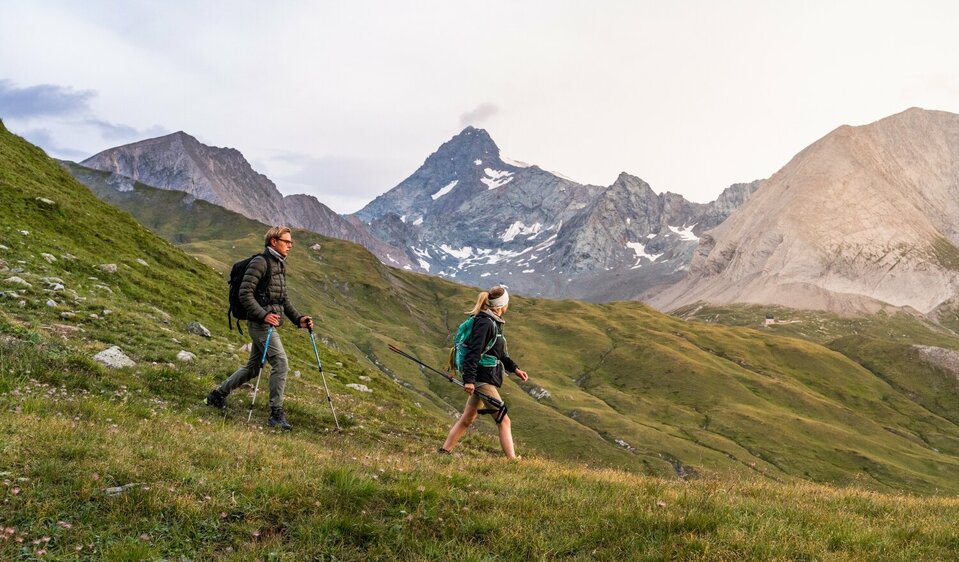 Etappe 4 - Wandern von Glorerhütte Blick auf Großglockner vom Leitertal