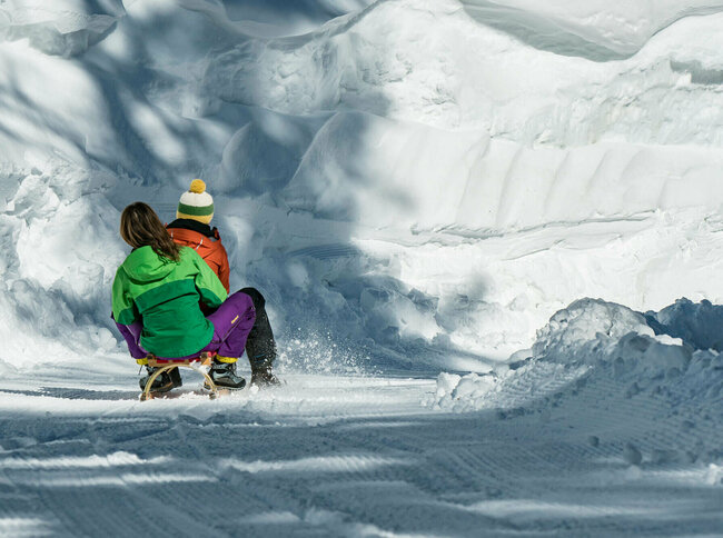 Rodeln in Osttirol Zweier-Rodel in Osttirol