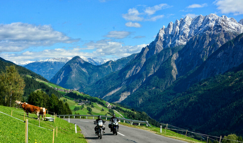 Pustertaler Hoehenstrasse Anras Motorrad