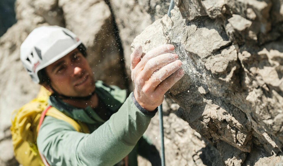 Magnesium Klettern Mehrseillängen in den Lienzer Dolomiten