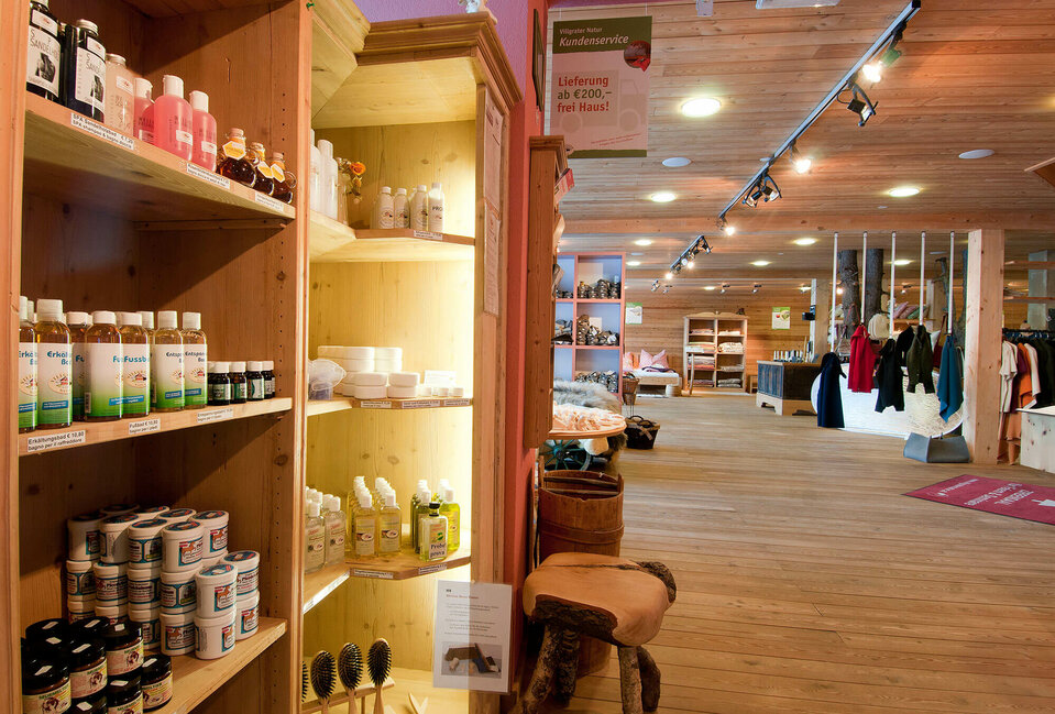 Villgrater Natur Innenansicht des shops der "Villgrater Natur" in Innervillgraten