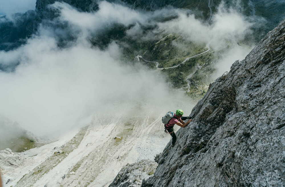 Mehrseillaengen Kleinegamswiesenspitzen Lienzer Dolomiten