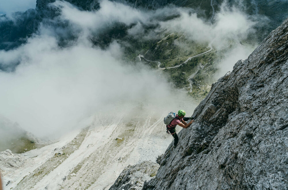 Mehrseillaengen Kleinegamswiesenspitzen Lienzer Dolomiten