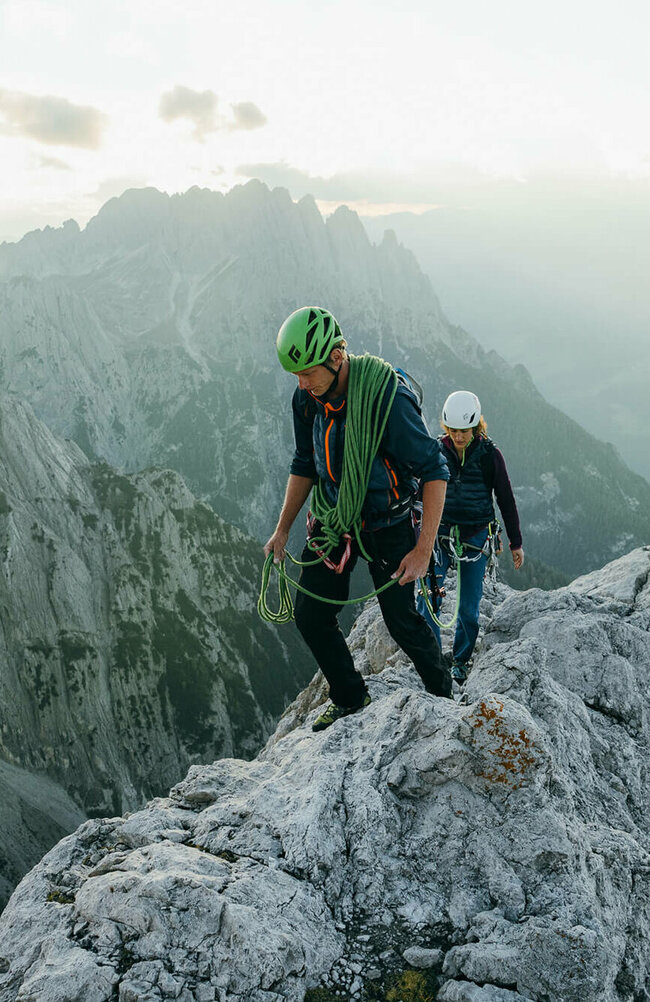 Mehrseillaengen Alpenrautekamin Lienzer Dolomiten Mehrseillaengen Alpenrautekamin Lienzer Dolomiten
