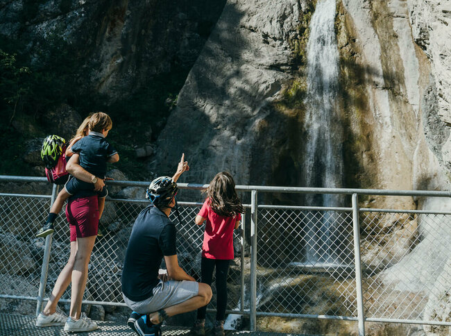 Drauradweg Frauenbach Wasserfall Lavant